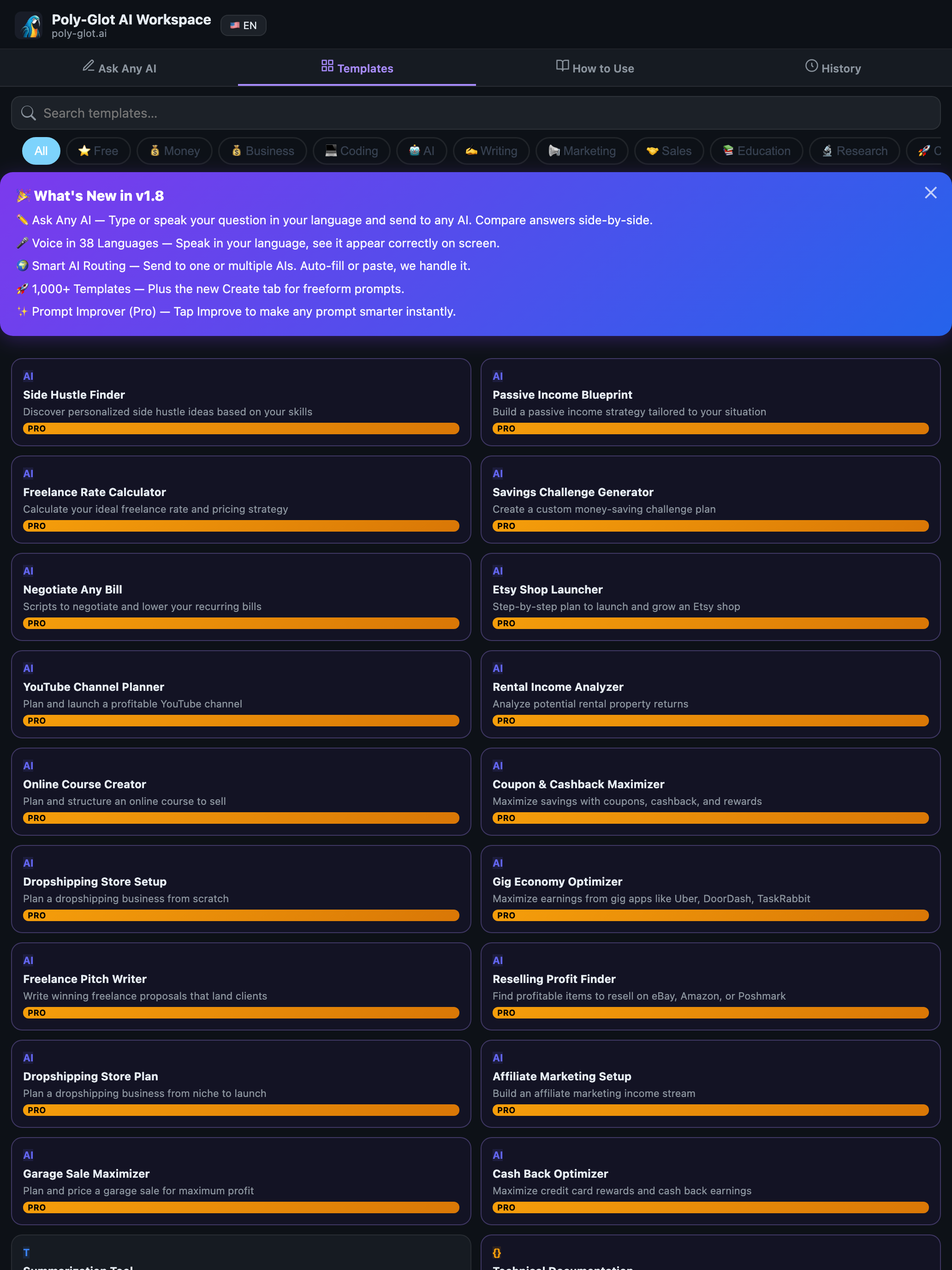 Templates on iPad